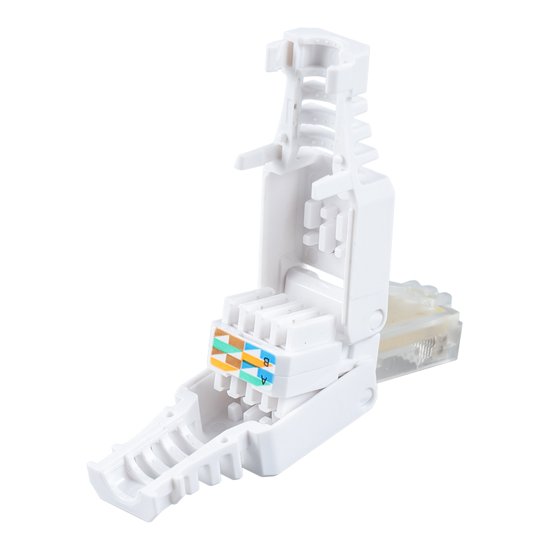 Ceanglóir RJ45 Gan Uirlis Cat5e Gan Sciath RJ-688Y-C5E Ceanglóir RJ45 Gan Uirlis Cat5e Gan Sciath RJ-688Y-C5E