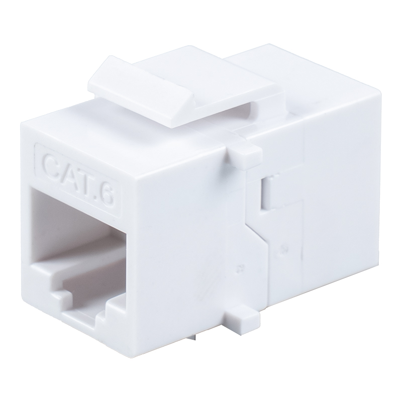Cúplóir Inlíne RJ45 Gan Sciath C6A （le ceithre lúibíní beaga） SM-2033C6A