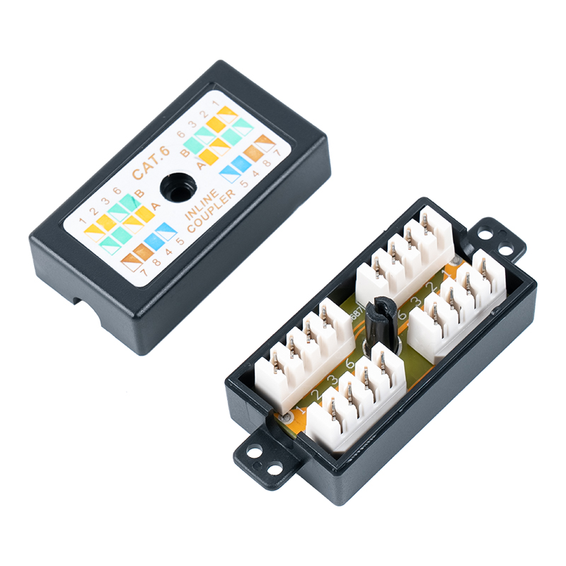 C5e Unshielded RJ45 Cúplóir Inlíne SM-2037C5E C5e Unshielded RJ45 Cúplóir Inlíne SM-2037C5E