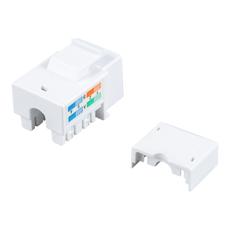Cat6 Gan sciath 90° Modúlach Jack SM-2053H8C6 Cat6 Gan sciath 90° Modúlach Jack SM-2053H8C6