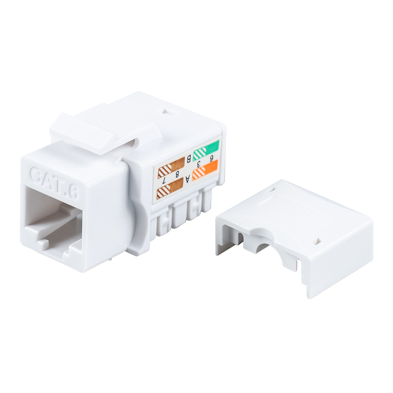 Cat6 Gan sciath 90° Modúlach Jack SM-2053H8C6