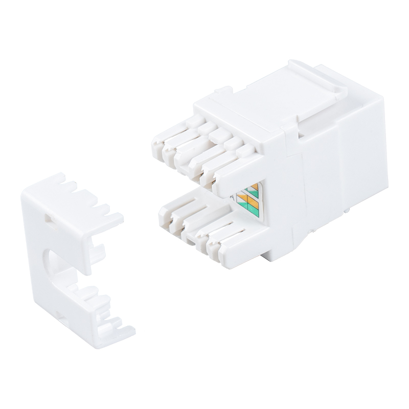 Cat6 Jack modúlach 180° gan sciath (le comhla) SM-2064CD8C6 Cat6 Jack modúlach 180° gan sciath (le comhla) SM-2064CD8C6
