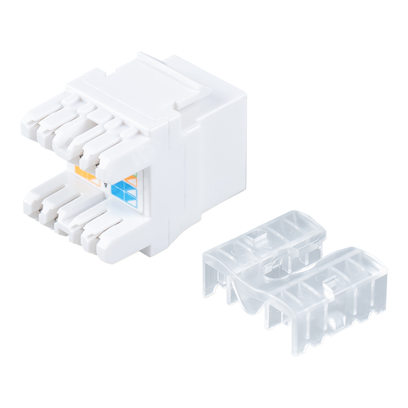 Cat6 Jack Modúlach 180° Neamhchosanta (mionchineál le comhla) SM-2089CD8C6-1 Cat6 Jack Modúlach 180° Neamhchosanta (mionchineál le comhla) SM-2089CD8C6-1