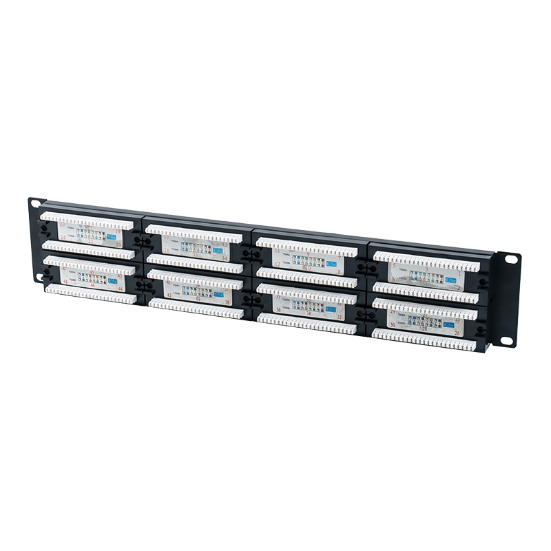 Painéal Paiste 48-Port Neamhshielded Cat5e 19-orlach 2U (IDC dé-fheidhm; le cuir isteach cairtchláir plaisteach) SP-3204D48-C5E Painéal Paiste 48-Port Neamhshielded Cat5e 19-orlach 2U (IDC dé-fheidhm; le cuir isteach cairtchláir plaisteach) SP-3204D48-C5E