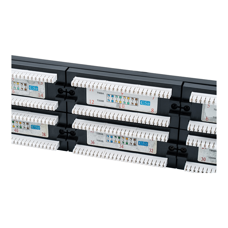 Painéal Paiste 48-Port Neamhshielded Cat5e 19-orlach 2U (IDC dé-fheidhm; le cuir isteach cairtchláir plaisteach) SP-3204D48-C5E Painéal Paiste 48-Port Neamhshielded Cat5e 19-orlach 2U (IDC dé-fheidhm; le cuir isteach cairtchláir plaisteach) SP-3204D48-C5E