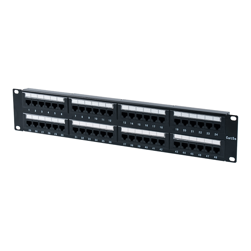 Painéal Paiste 48-Port Neamhshielded Cat5e 19-orlach 2U (IDC dé-fheidhm; le cuir isteach cairtchláir plaisteach) SP-3204D48-C5E Painéal Paiste 48-Port Neamhshielded Cat5e 19-orlach 2U (IDC dé-fheidhm; le cuir isteach cairtchláir plaisteach) SP-3204D48-C5E