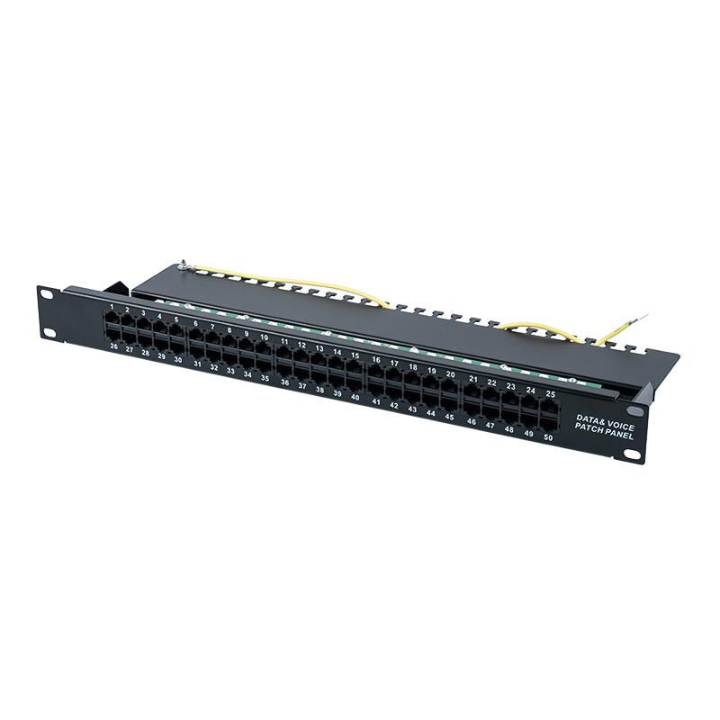 Catagóir 3 Painéal paiste guth 19-orlach 1U 8P 8C 50-port (KRONE IDC) SP-3208K50-C3