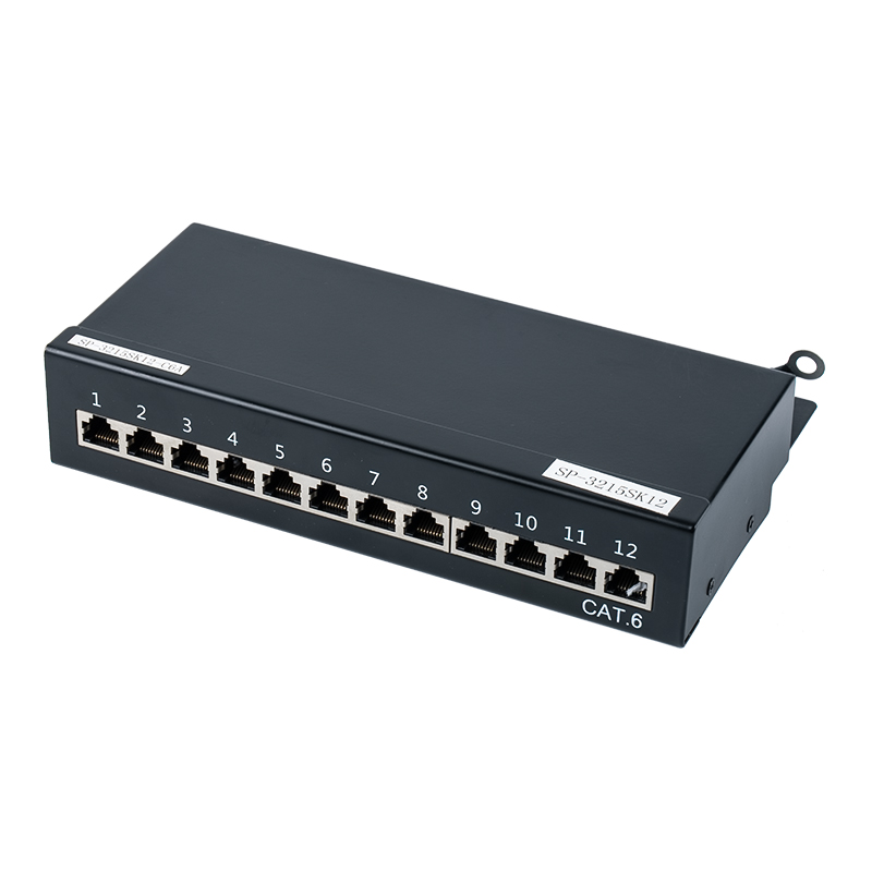 Chatagóir 6 1U sciath painéal paiste 12-port SP-3215SK12-C6