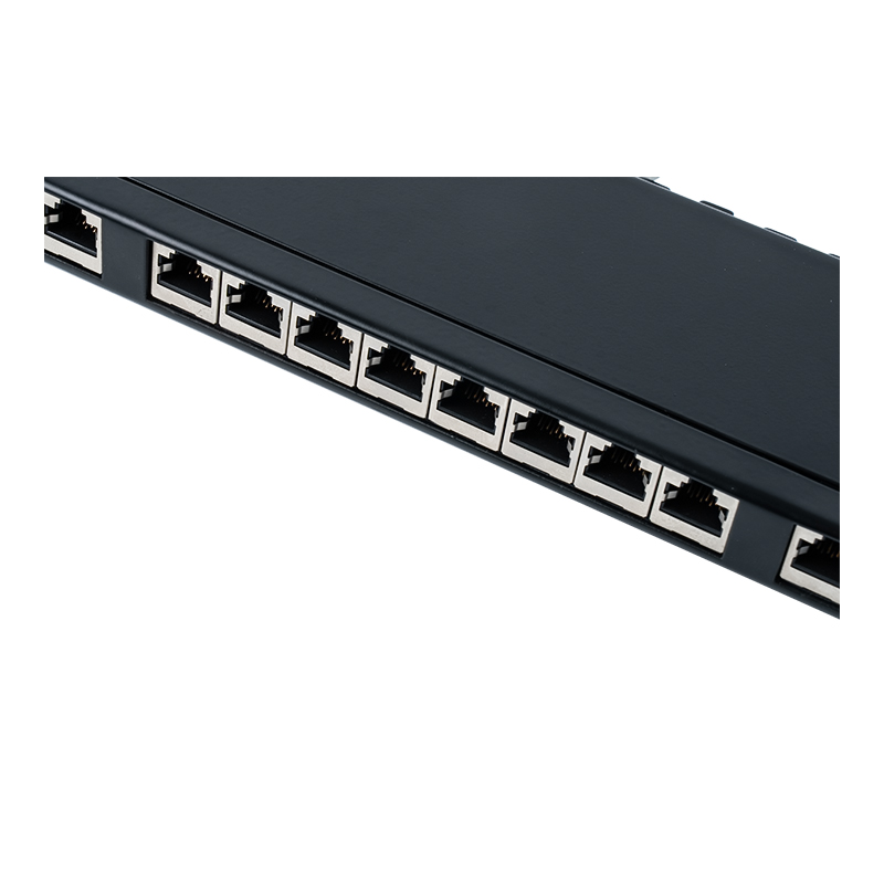 Catagóir 6 Painéal paiste 24-port 19-orlach 1U sciath SP-3217SK24-C6A Catagóir 6 Painéal paiste 24-port 19-orlach 1U sciath SP-3217SK24-C6A