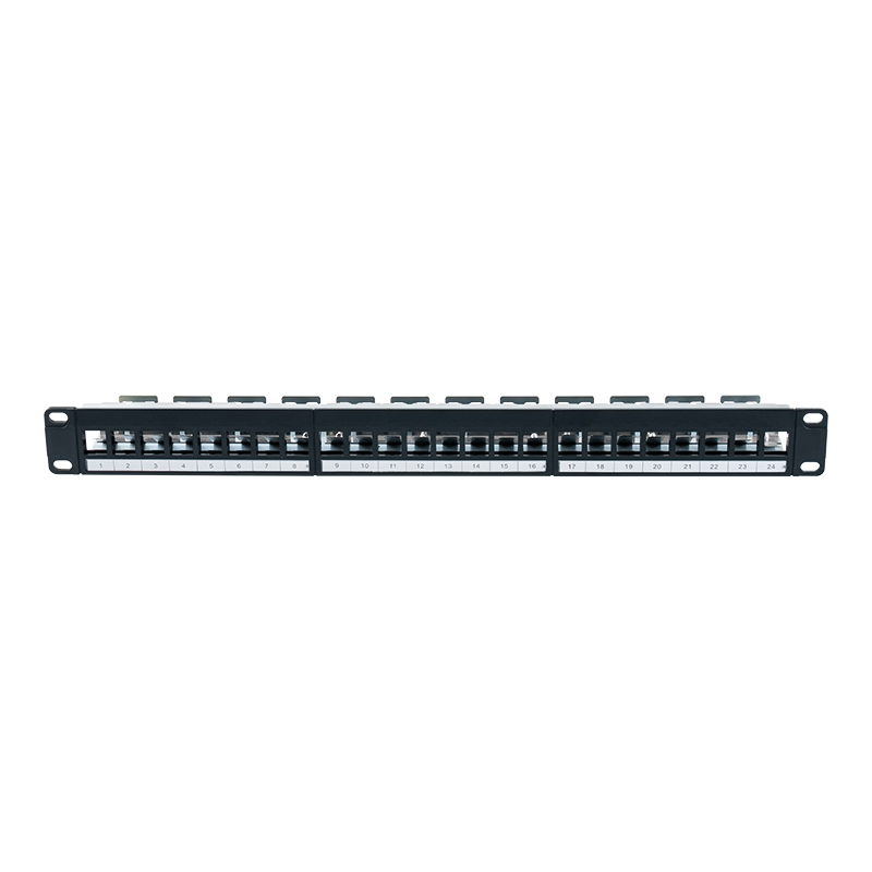 Raca folamh 19-orlach 1U 24-port sciath (le cárta digiteach) SP-3245S-24P Raca folamh 19-orlach 1U 24-port sciath (le cárta digiteach) SP-3245S-24P