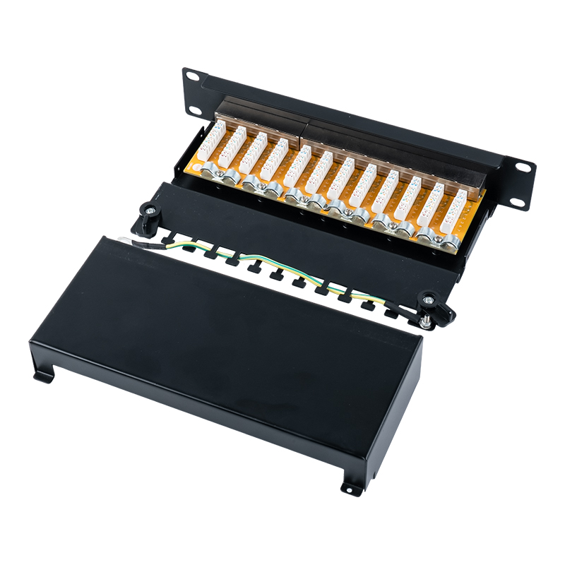 Catagóir 6 Painéal paiste 12-port 10-orlach 1U sciath SP-3250SK12-C6 Catagóir 6 Painéal paiste 12-port 10-orlach 1U sciath SP-3250SK12-C6