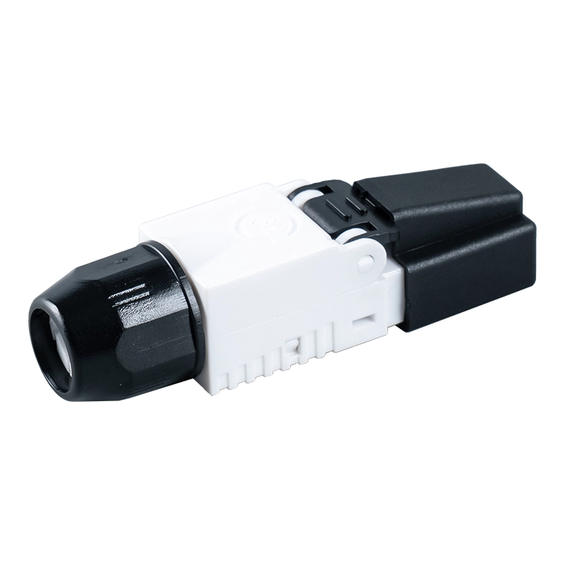 Ceanglóir RJ45 Gan Uirlis Gan Sciath Cat7 （le caipíní plaisteacha ar an ceann） RJ-G50U-1-C7