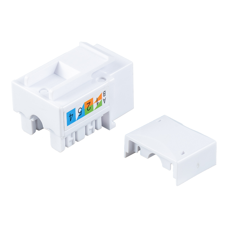 Cat6 Gan sciath 90° Modúlach Jack SM-2054H8C6