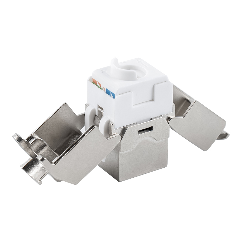 C6A Sciaththa 180° Jack Keystone Gan Chur (cineál smeach-oscailte) SM-2336SH8C6A C6A Sciaththa 180° Jack Keystone Gan Chur (cineál smeach-oscailte) SM-2336SH8C6A