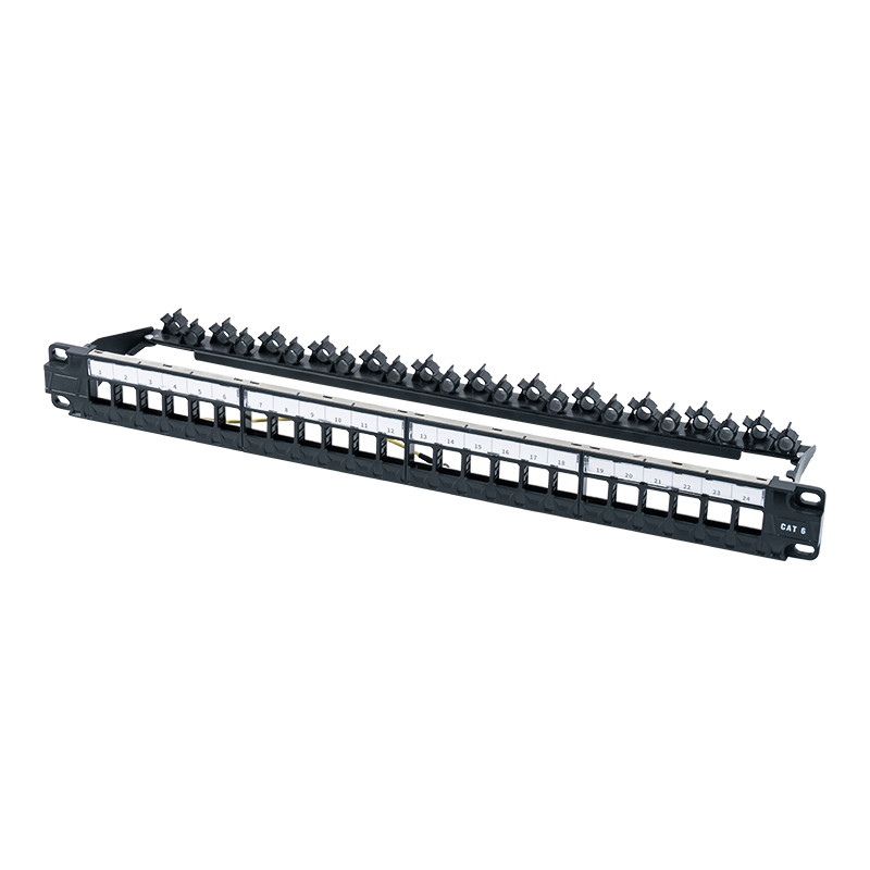 Raca neamhshielded 19-orlach 1U 24-port (lúibín infhillte) SP-3402-24P