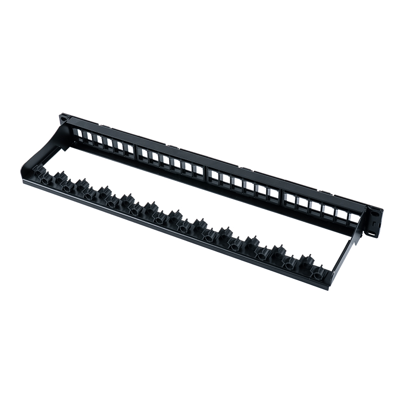 Feiste raca neamhshielded 19-orlach 1U 24-port (fuinneog inbhainte) SP-3404-24P Feiste raca neamhshielded 19-orlach 1U 24-port (fuinneog inbhainte) SP-3404-24P
