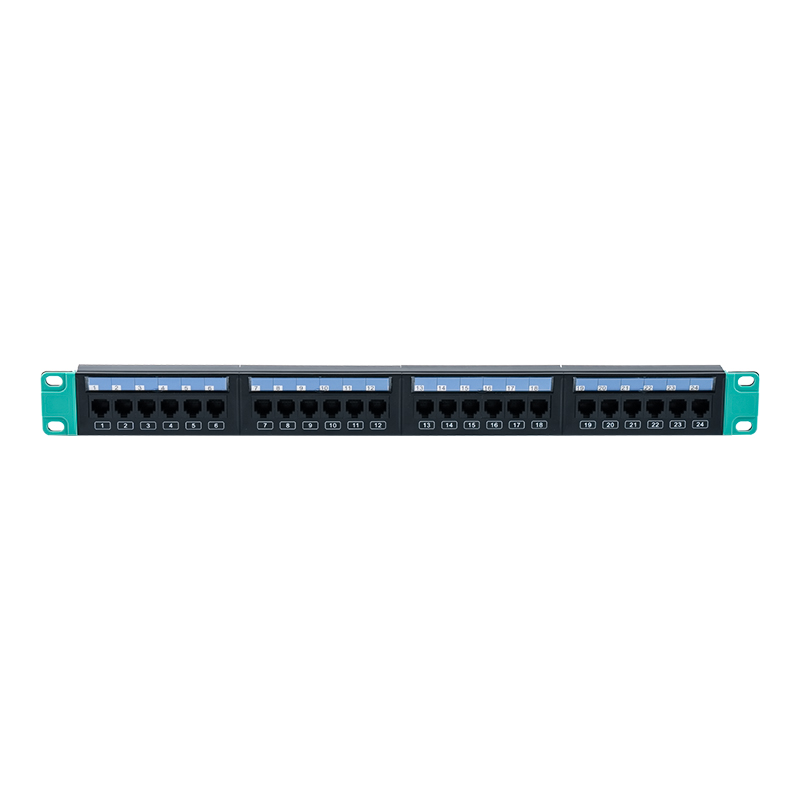 Raca neamhshielded 19-orlach 1U 24-port (le stoc cárta plaisteach in-athsholáthair) SP-3406-24P Raca neamhshielded 19-orlach 1U 24-port (le stoc cárta plaisteach in-athsholáthair) SP-3406-24P