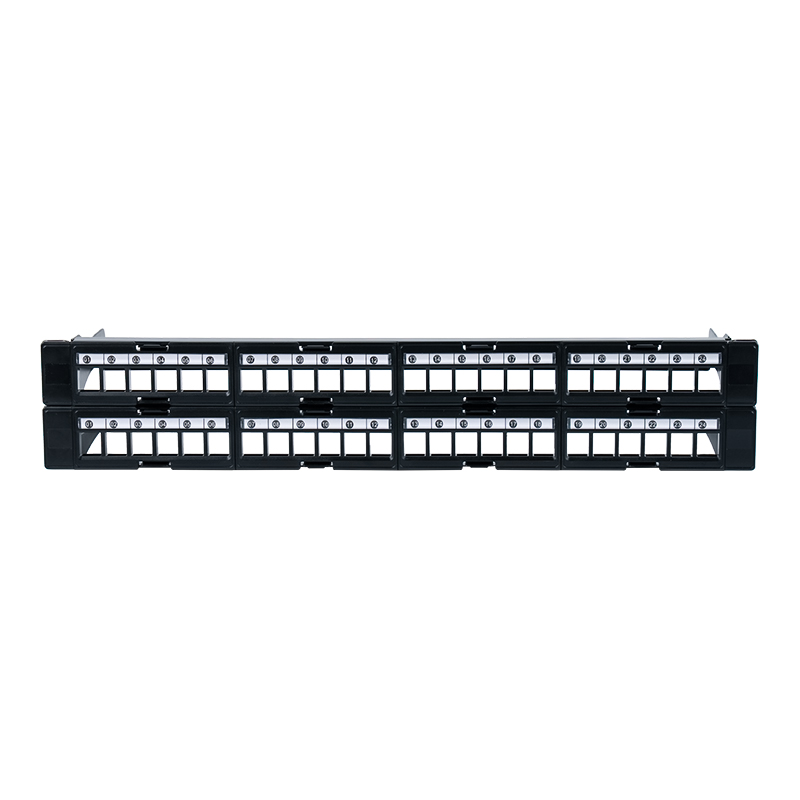 Raca neamhshielded 19-orlach 1U 48-port (fuinneog inbhainte) SP-3408-48P Raca neamhshielded 19-orlach 1U 48-port (fuinneog inbhainte) SP-3408-48P